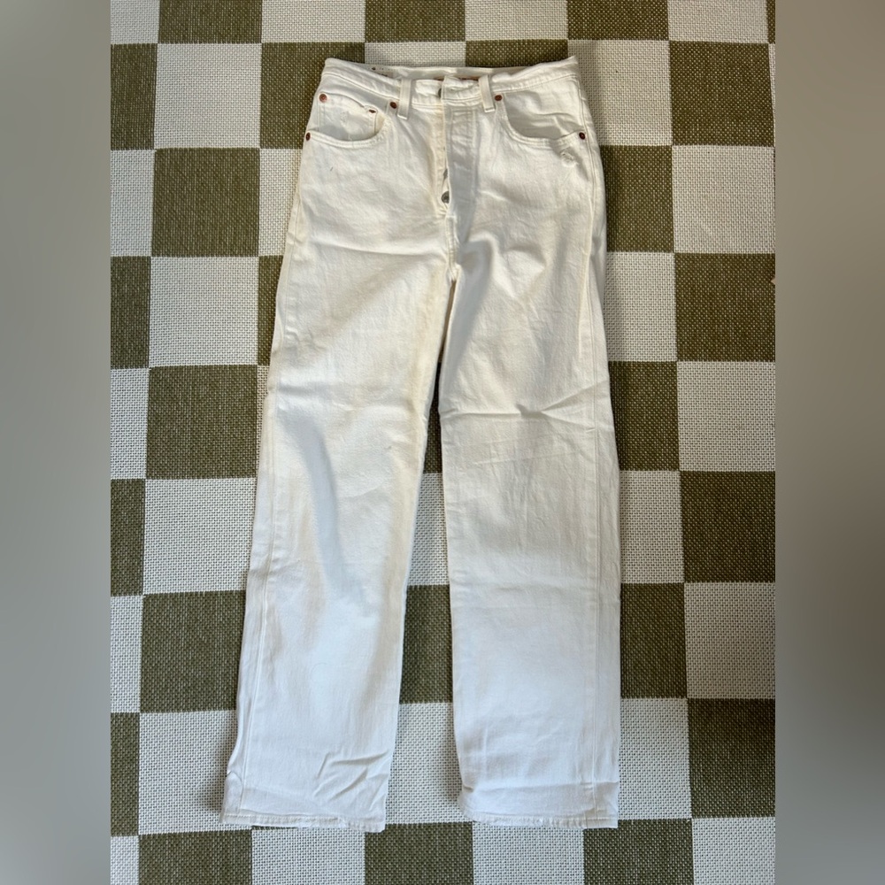 Levi’s White Straight Jeans